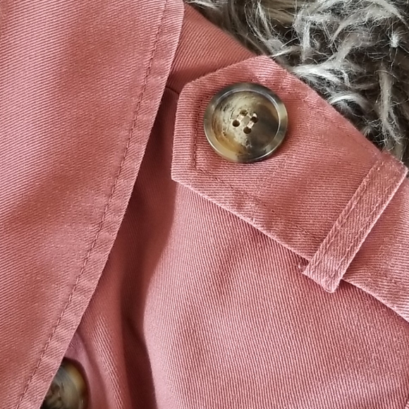 ASOS Pink Trench Coat - Picture 3 of 6
